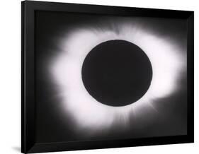 Solar Eclipse with outer Corona-Science Source-Framed Giclee Print