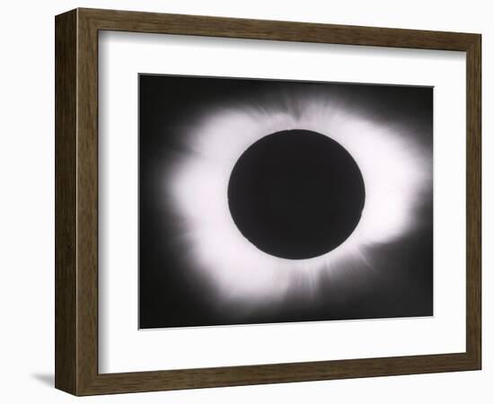 Solar Eclipse with outer Corona-Science Source-Framed Giclee Print