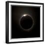 Solar Eclipse with Prominences And Diamond Ring Effect-Stocktrek Images-Framed Premium Photographic Print