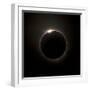 Solar Eclipse with Prominences And Diamond Ring Effect-Stocktrek Images-Framed Premium Photographic Print