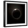 Solar Eclipse with Prominences And Diamond Ring Effect-Stocktrek Images-Framed Photographic Print