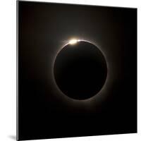 Solar Eclipse with Prominences And Diamond Ring Effect-Stocktrek Images-Mounted Photographic Print