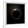 Solar Eclipse with Prominences And Diamond Ring Effect-Stocktrek Images-Framed Photographic Print