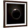 Solar Eclipse with Prominences And Diamond Ring Effect-Stocktrek Images-Framed Photographic Print