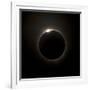 Solar Eclipse with Prominences And Diamond Ring Effect-Stocktrek Images-Framed Photographic Print