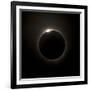 Solar Eclipse with Prominences And Diamond Ring Effect-Stocktrek Images-Framed Photographic Print
