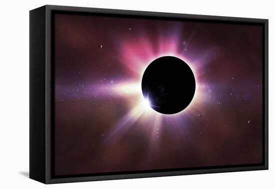 Solar Eclipse-alexaldo-Framed Stretched Canvas