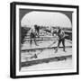 Solar Evaporation, Salt Manufacture, Syracuse, New York, USA, 20th Century-null-Framed Photographic Print