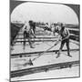 Solar Evaporation, Salt Manufacture, Syracuse, New York, USA, 20th Century-null-Mounted Photographic Print