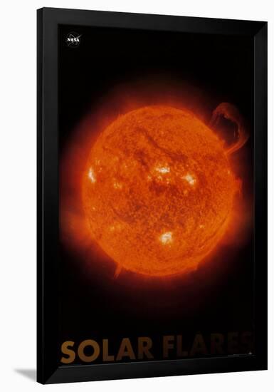 Solar Flares-null-Framed Poster