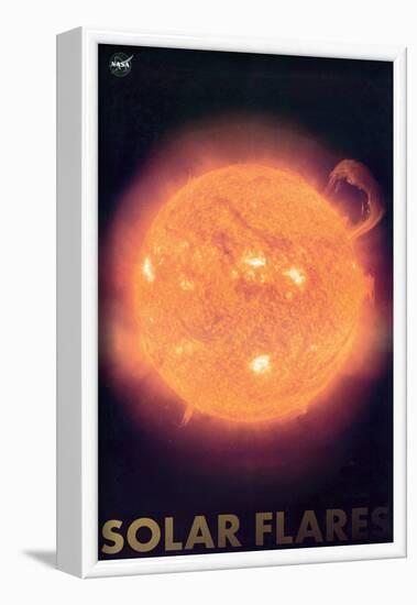 Solar Flares-null-Framed Art Print