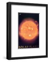 Solar Flares-null-Framed Art Print