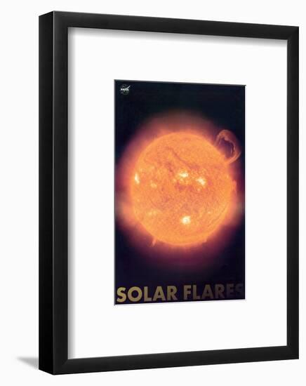 Solar Flares-null-Framed Art Print