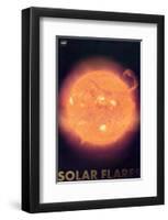 Solar Flares-null-Framed Art Print