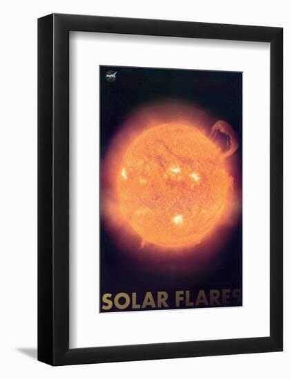 Solar Flares-null-Framed Art Print