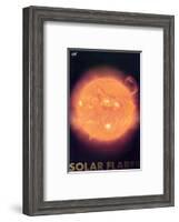 Solar Flares-null-Framed Art Print