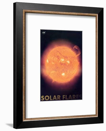 Solar Flares-null-Framed Art Print