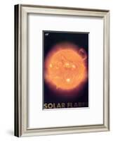 Solar Flares-null-Framed Art Print