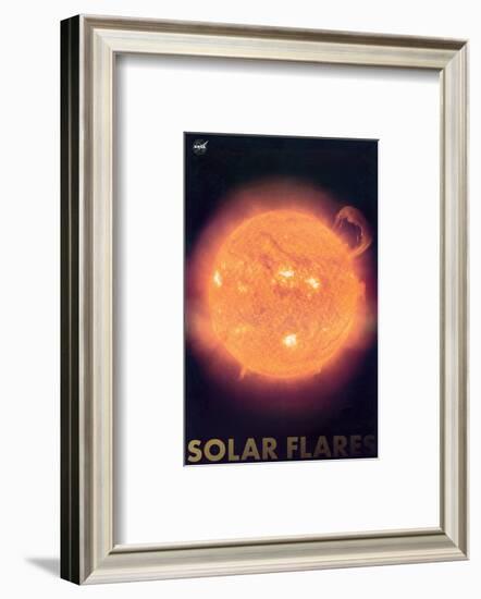 Solar Flares-null-Framed Art Print