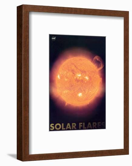 Solar Flares-null-Framed Art Print