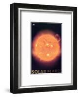 Solar Flares-null-Framed Art Print