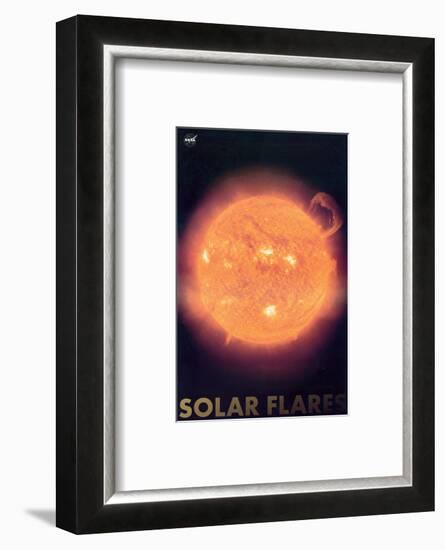 Solar Flares-null-Framed Art Print