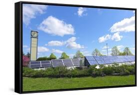 Solar Garden at Transit Station-jrferrermn-Framed Stretched Canvas