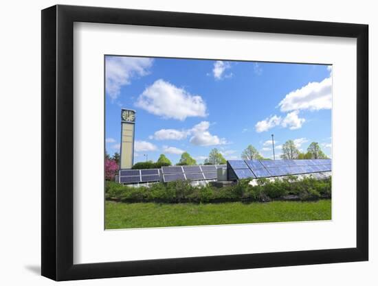 Solar Garden at Transit Station-jrferrermn-Framed Photographic Print