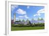 Solar Garden at Transit Station-jrferrermn-Framed Photographic Print