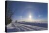 Solar Halo and Sundogs in Southern Alberta, Canada-null-Stretched Canvas