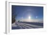 Solar Halo and Sundogs in Southern Alberta, Canada-null-Framed Photographic Print