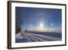 Solar Halo and Sundogs in Southern Alberta, Canada-null-Framed Photographic Print