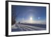 Solar Halo and Sundogs in Southern Alberta, Canada-null-Framed Photographic Print