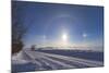 Solar Halo and Sundogs in Southern Alberta, Canada-null-Mounted Photographic Print