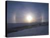 Solar Halo and Sundogs in Southern Alberta, Canada-null-Stretched Canvas