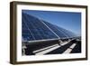 Solar Panels Installed on Top of a Parking Garage-null-Framed Photographic Print