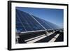 Solar Panels Installed on Top of a Parking Garage-null-Framed Photographic Print