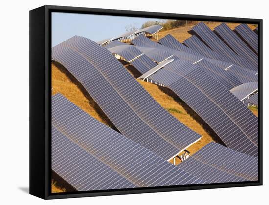 Solar Plant, Lucainena De Las Torres, Almeria, Andalucia, Spain, Europe-Marco Cristofori-Framed Stretched Canvas