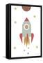 Solar Rocket-1x Studio II-Framed Stretched Canvas
