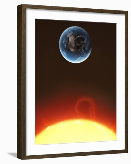 Solar Storm, Artwork-null-Framed Photographic Print