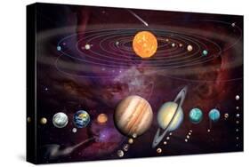 Solar System 1 (Variant 1)-Garry Walton-Stretched Canvas