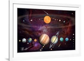 Solar System 1 (Variant 1)-Garry Walton-Framed Premium Giclee Print