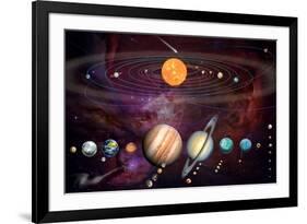 Solar System 1 (Variant 1)-Garry Walton-Framed Premium Giclee Print