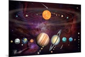 Solar System 1 (Variant 1)-Garry Walton-Mounted Premium Giclee Print