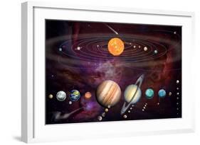 Solar System 1 (Variant 1)-Garry Walton-Framed Art Print