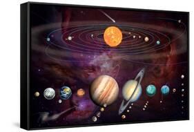 Solar System 1 (Variant 1)-Garry Walton-Framed Stretched Canvas