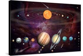 Solar System 1 (Variant 1)-Garry Walton-Stretched Canvas