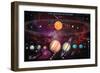 Solar System 1-Garry Walton-Framed Premium Giclee Print