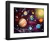 Solar System 2 (Variant 1)-Garry Walton-Framed Art Print