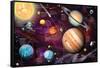 Solar System 2-Garry Walton-Framed Stretched Canvas